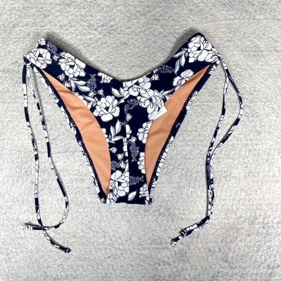 J.Crew Hipster curved-waist cheeky bikini bottom in magnolia floral Size XXS NEW - Picture 1 of 8